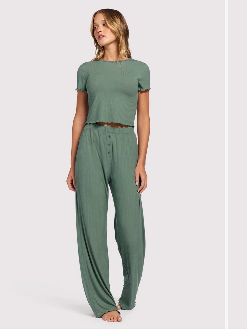 Nuuds Mini Ribbed Pajama Set (NWOT)